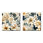 Immortelle - Ensemble de 2 collages carrés floraux-101848679-101848681