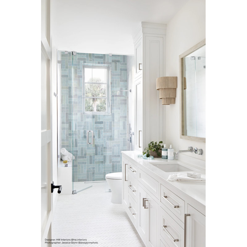 Cloe Ceramic Tile, Baby Blue