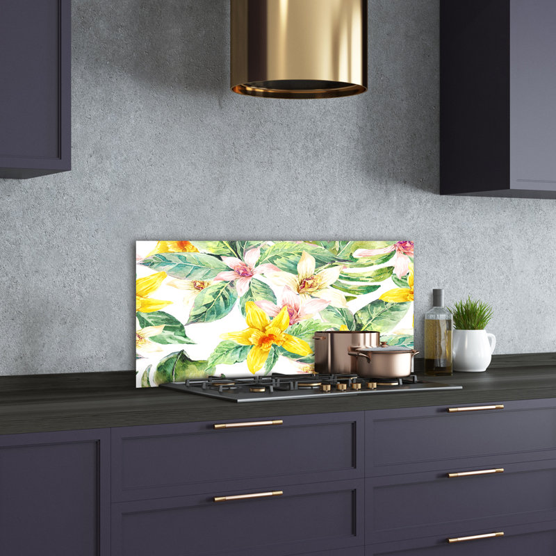 Anitra 50cm W x 100cm L Glass Peel and Stick Panel