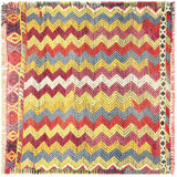 Square One-of-a-Kind 2'6" X 2'8" 1960s Wool Area Rug in
