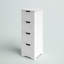 Humphery 11.8'' W x 32.5'' H x 11.8'' D 4-Drawer Free-standing Bathroom Cabinet, White-1714434286