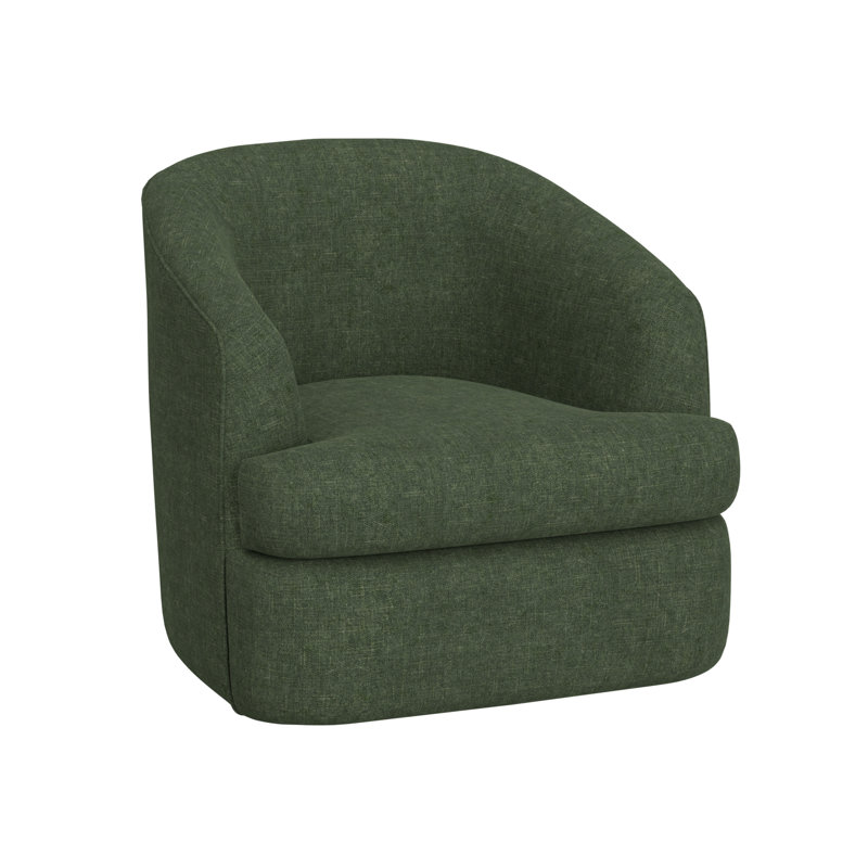 Fauteuil d'appoint pivotant à 360 degrés Cirri, Polyester vert olive