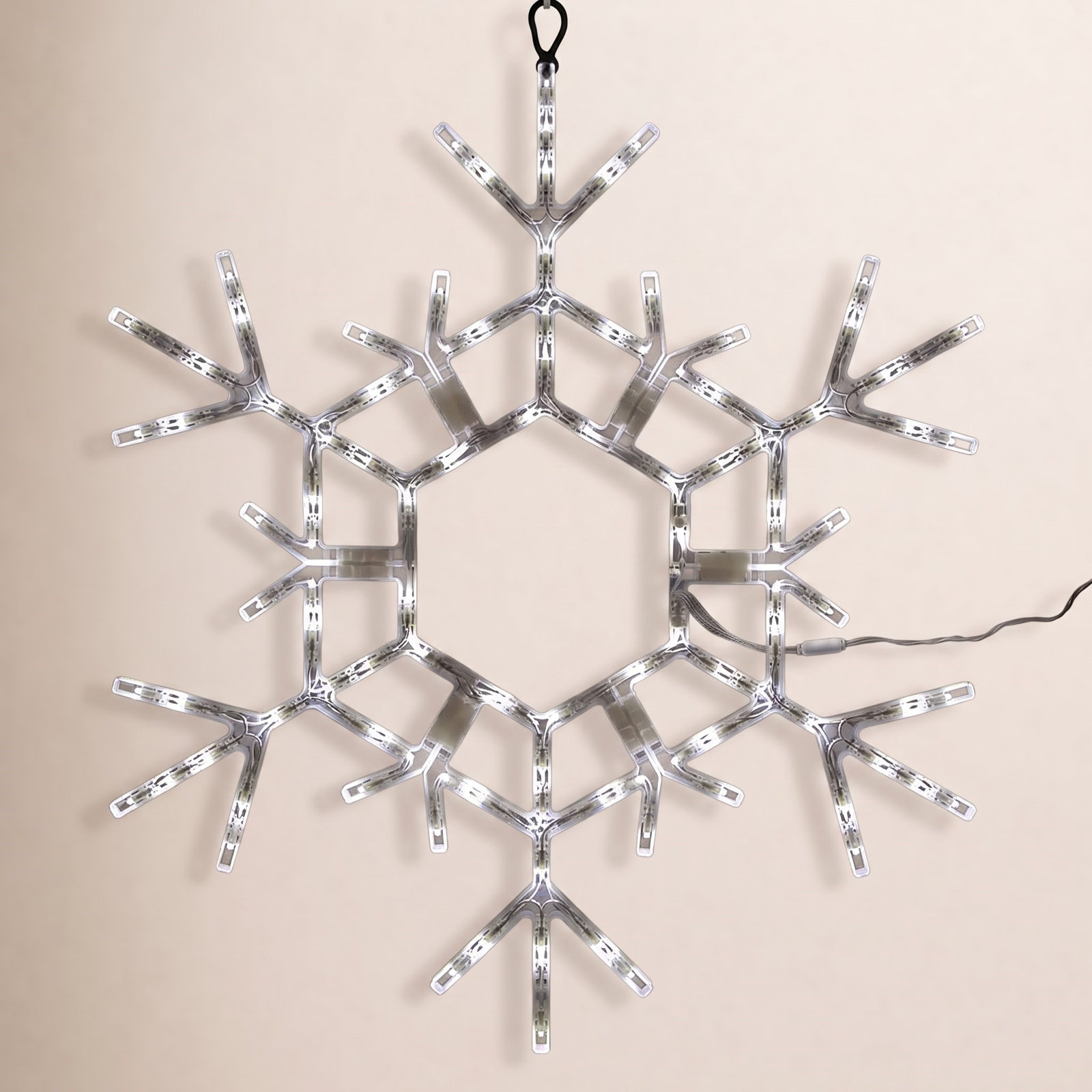 LED Folding Snowflake Lighted Display, 36" H, Cool White