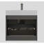 Meuble-lavabo 24 po gris avec lavabo, grand meuble-lavabo mural flottant pour salle de bain moderne, lavabo blanc une pièce sans drain ni robinet-1270293662