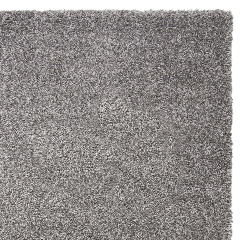 Mirabal Royal Shag Performance Solid Color Rug, Rectangle 4' x 6'