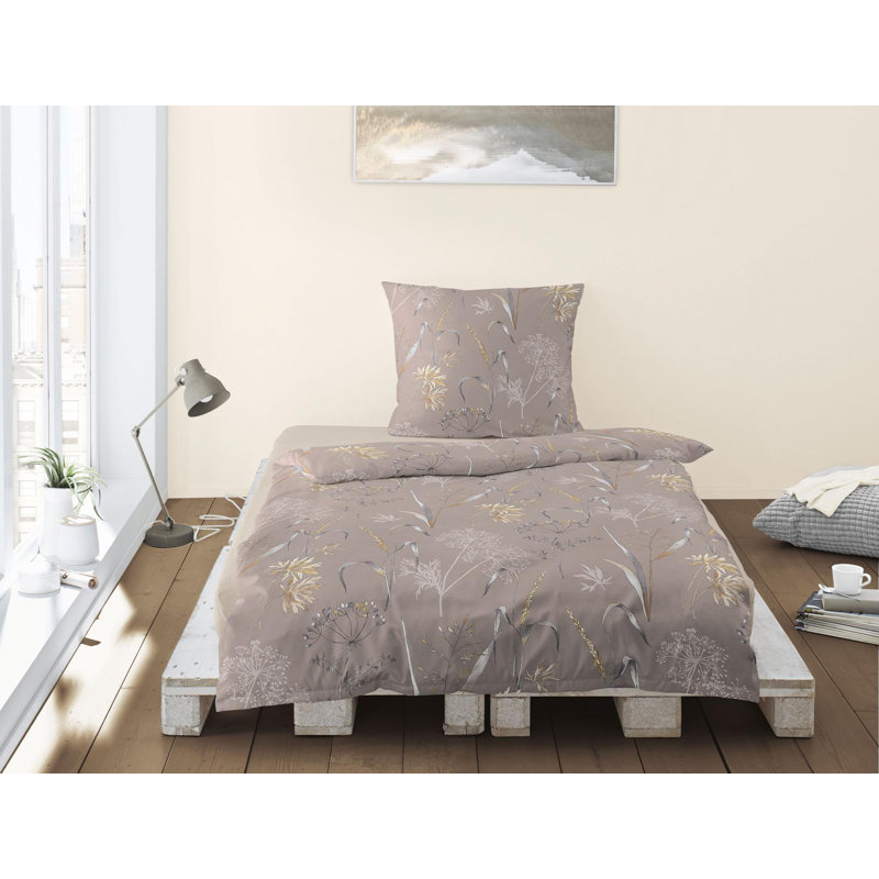 Angel 8425 soft jersey bedding set, 155 x 220cm - 1 Pillowcase ( 80 x 80cm), Pink