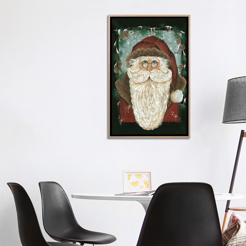 «Old World St. Nick», reproduction d'art sur toile encadrée, H 40 po x l 26 po, Impression encadrée sans passe-partout, Beige