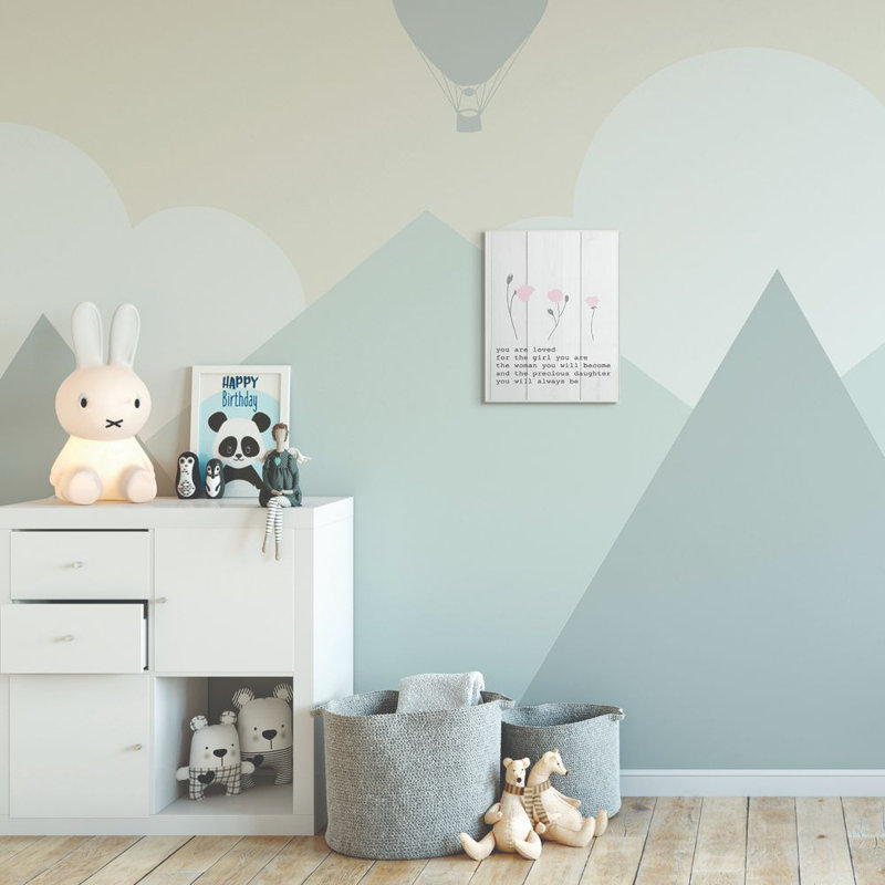 Décoration murale pour enfants Durgin, Plaque murale, H 15 po x l 10 po x P 0,5 po