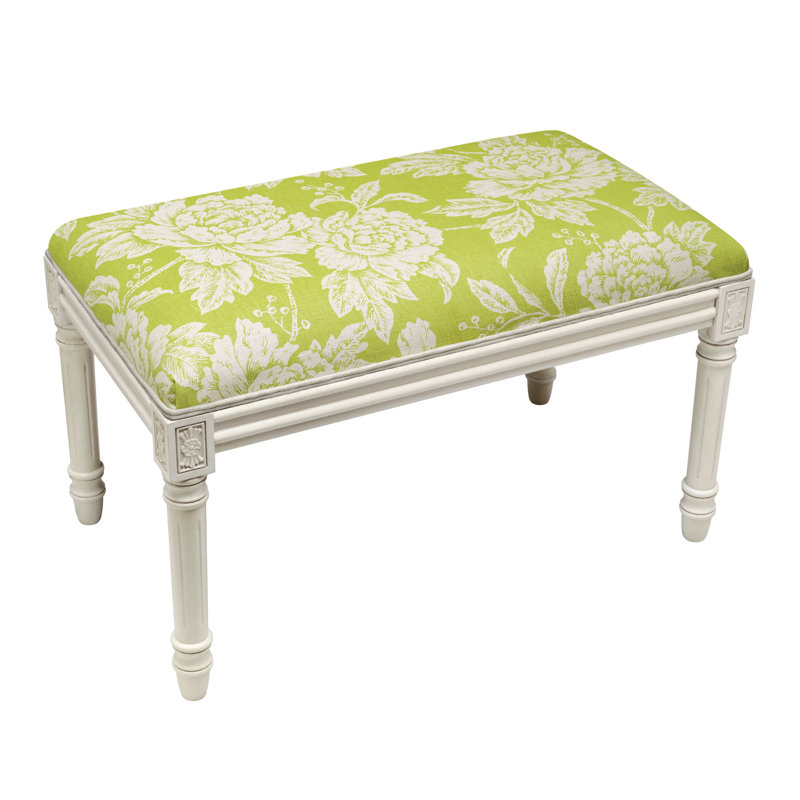 Banc rembourré Kamari, Green Floral 4