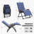 PURPLE LEAF Outdoor Reclining Chair Patio Zero Gravity Chaise Lounge Folding Chair With Removable Cushion Adjustable Headrest-1466961902