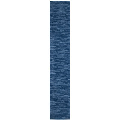 Nourison Essentials Navy/Blue Indoor/Outdoor Area Rug
