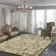 Ivory Hand-Knotted Wool Floral Scrollwork Geometric Modern Contemporary Carpet Rug-1152307546