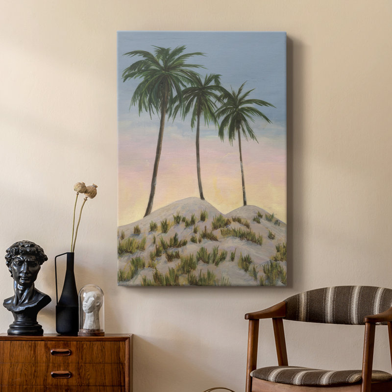 Sunrise Palms II - galerie sur mesure, H 12 po x l 8 po