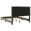 Lit tapissier double à panneau Efram Taupe-909413767-909413770
