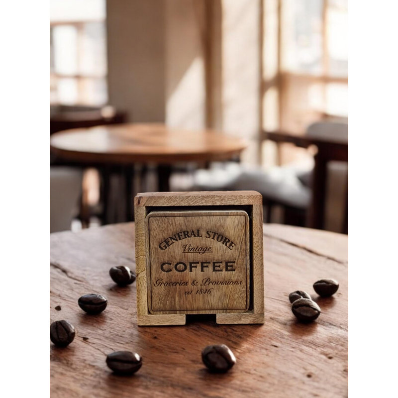 Geko Square 4 Piece Coaster Set