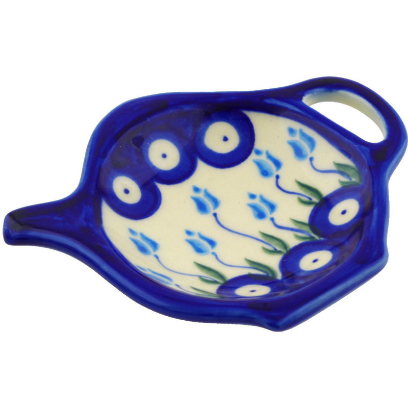 Sac à thé ou plaque de citron polmedia floral peacock