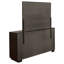 Grande commode avec miroir Lyni, 8 tiroirs, poignées en métal, bois brun-117055979