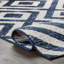 Tapis bleu / blanc Frances-330632261