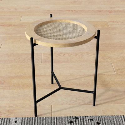 Peltz Solid Wood 3 Legs End Table by George Oliver