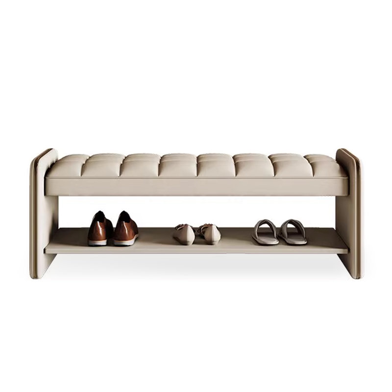 Upholstered Bench, Beige