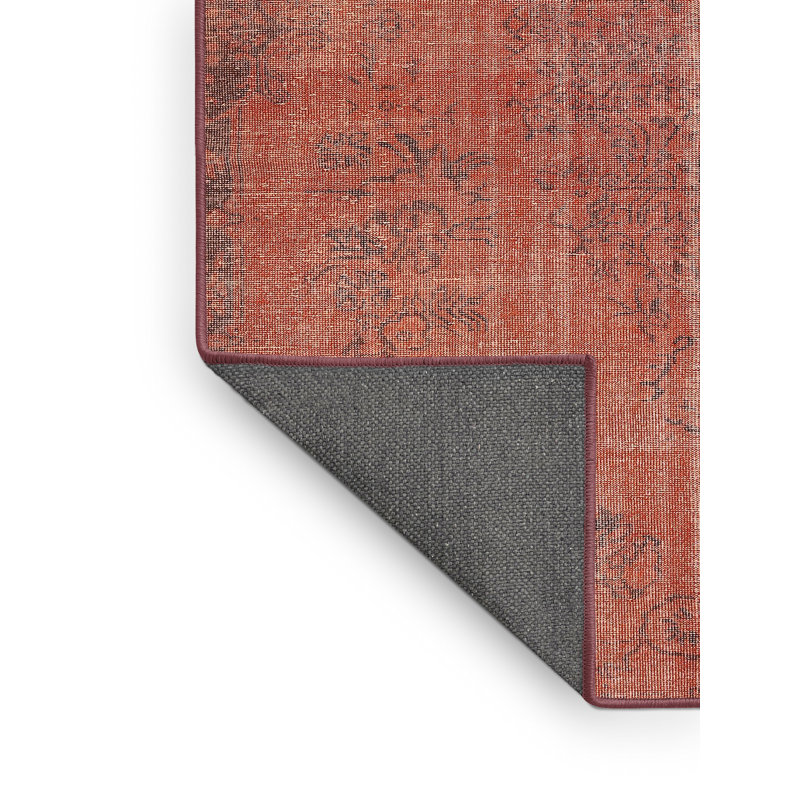 Tapis oriental en laine orange / gris, Rectangle 8 pi x 10 pi
