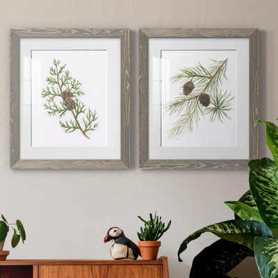 Winter Botanical III - ensemble de 2 reproductions d'art