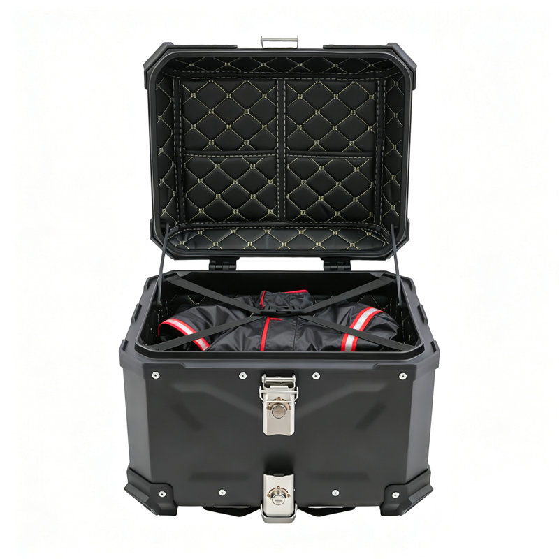 Motorcycles Tail Storage Case With Safety Lock, 12.01" H x 16.14" W x 12.99" D