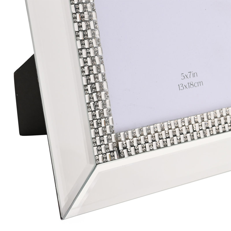 Silver Glass Picture Frame, 12.7cm x 17.8cm