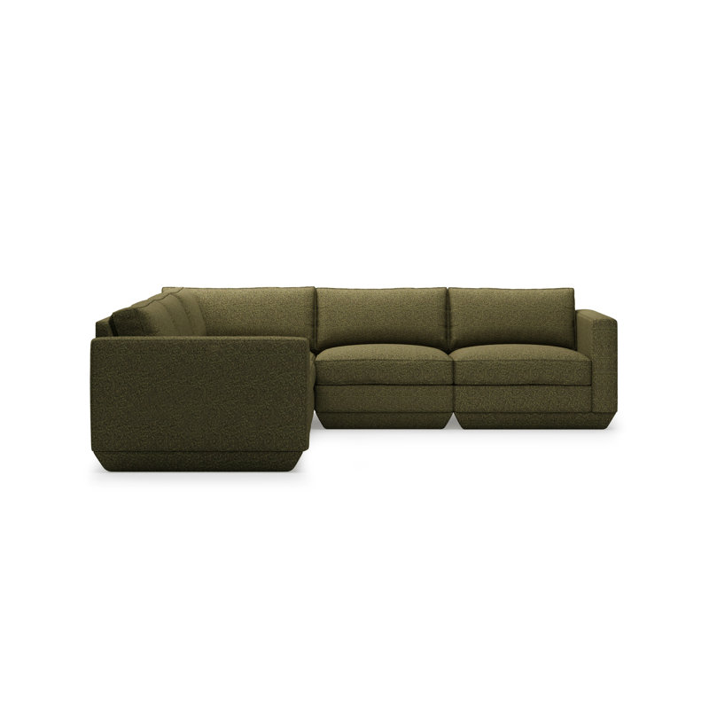 Podium Modular 5 PC Corner Sectional, Copenhagen Terra
