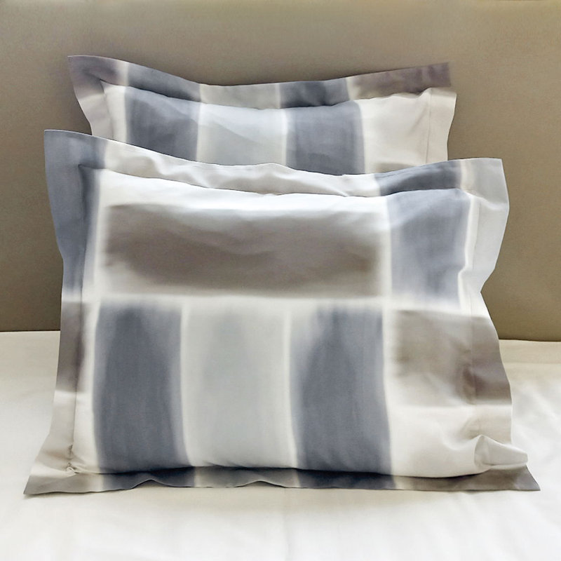 Gouache Sham, Standard Sham, Blue