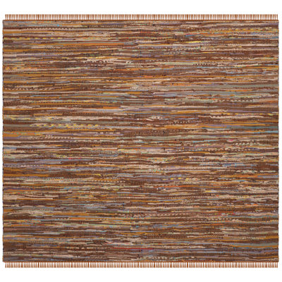 Desimone Rug Hand Woven Cotton Striped Rug