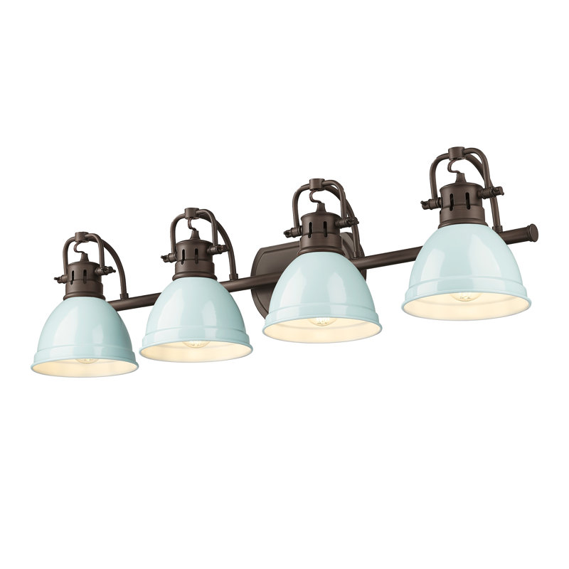 Brynnan 4-Light Bath Vanity, Rubbed Bronze, Seafoam