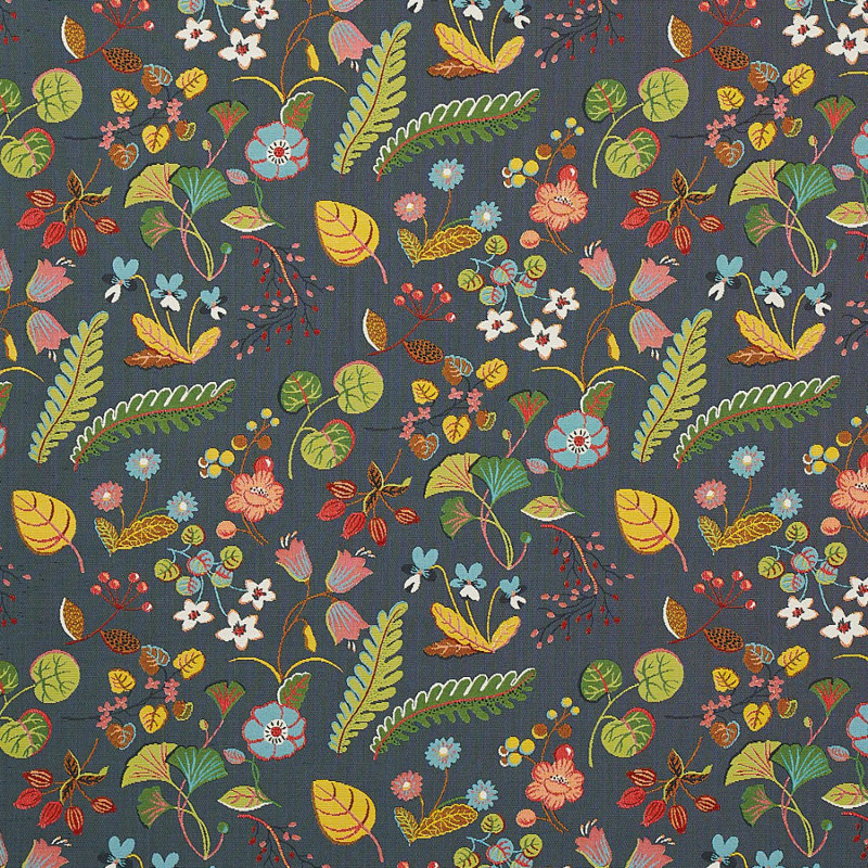 Botanica Indoor/Outdoor Fabric, Charcoal