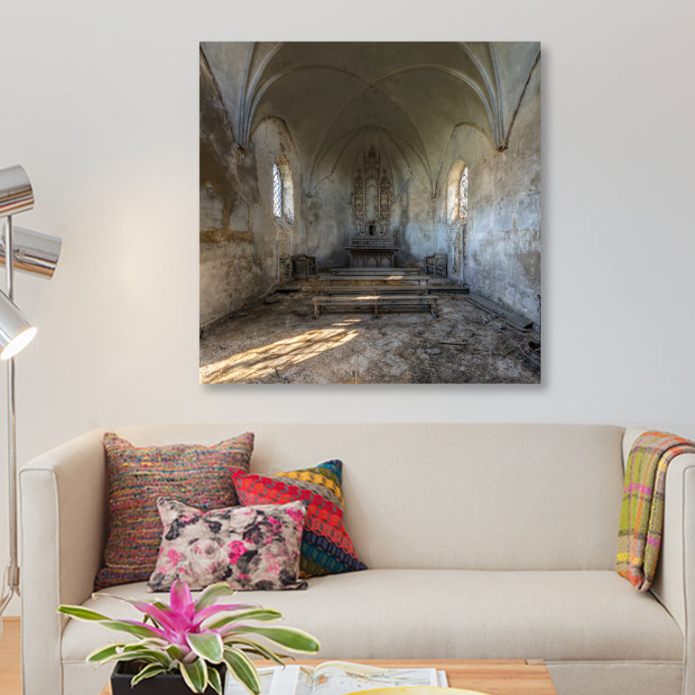 «Chapel de la Meuse I», reproduction de photo sur toile, H 37 po x l 37 po x P 1,5 po, Toile tendue, Pas de tapis