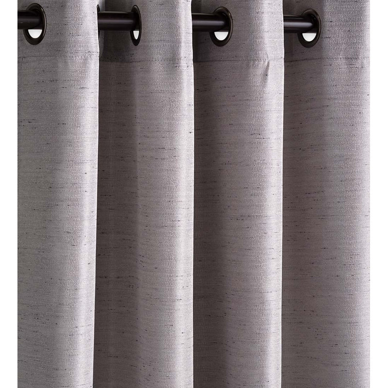 Semi Sheer Curtain Single Panel, White, 54" W x 108" L