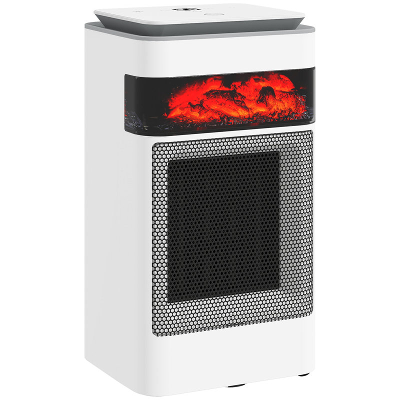 HOMCOM 5118 BTU Electric Compact Space Heater with Adjustable Thermostat