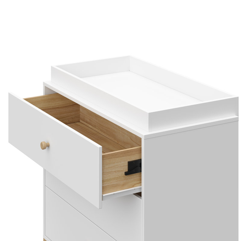 Commode 3 tiroirs California, Blanc