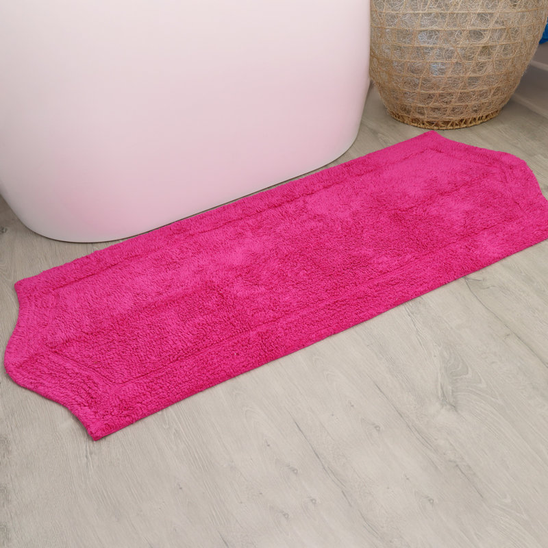 Tapis pour salle de bain Morissette, L 22 po x L 60 po, Rose millennial