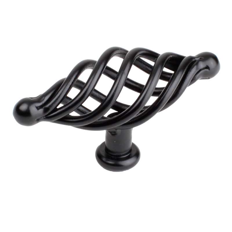 Poignée barre surdimensionnée Saxon, Noir mat, l 3,5 po x P 1,94 po