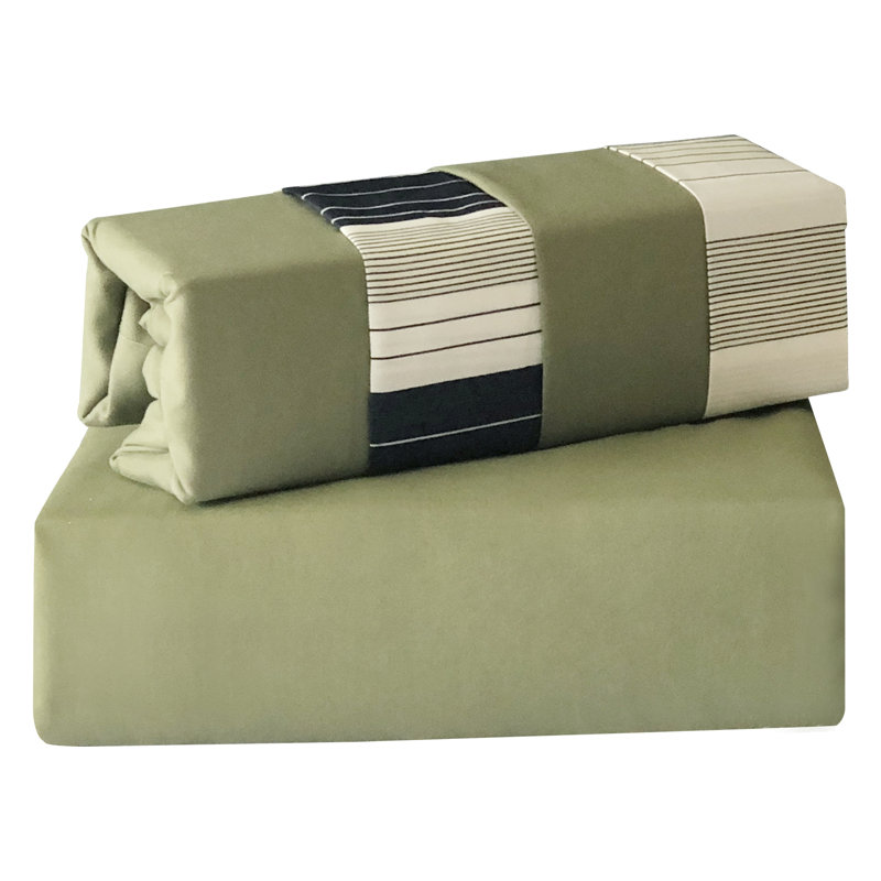 Ensemble de draps en microfibre 6 pièces Thaxted Breakwater Bay, Vert foncé