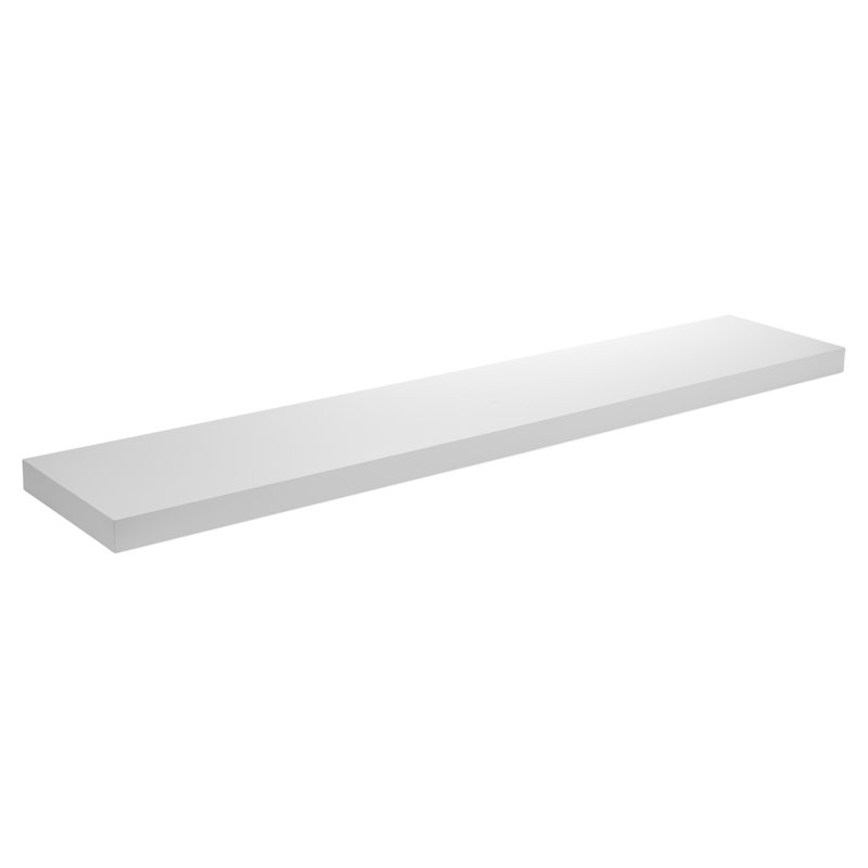 3 Piece Floating Shelf, 4cm H x 120cm W x 23.5cm D, White