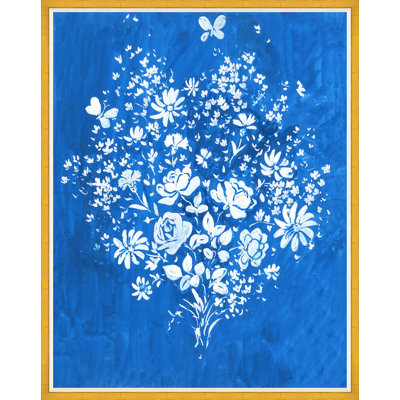 White Floral Bouquet Print