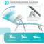 Chaise longue d'extérieur en métal Babers