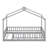 Twin House Bed With Fence & No Box Spring-1412207500-1412207503
