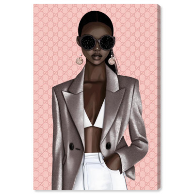 Cool Luxury Woman Canvas by Art Remedy