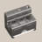 Simple And Stylish, Dual Use Design - Gun Gray Stainless Steel Knife Holder Set