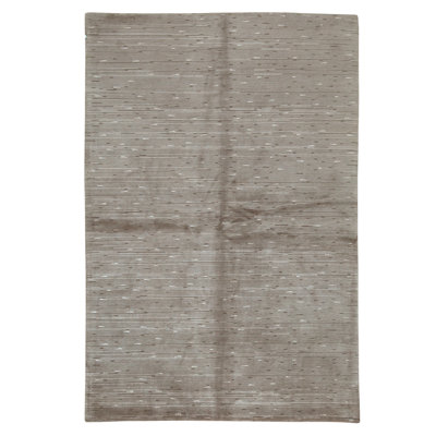 Hand Knotted Area Rug in Olive