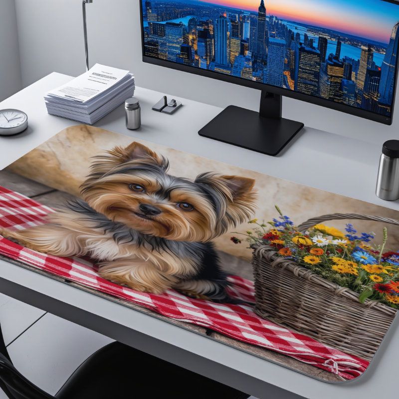 Polyester Desk Pad, 14.4x12.1
