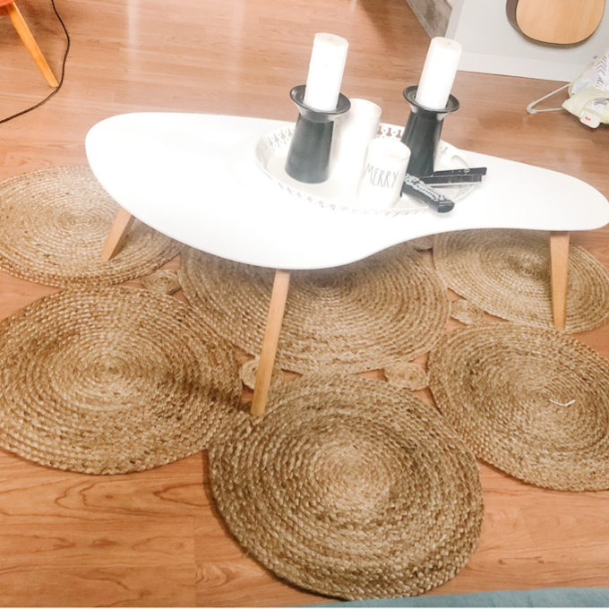 Campanelli Single Coffee Table - Oak Top/Oak Base