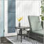 Table basse en rotin avec tablette de rangement Outsunny